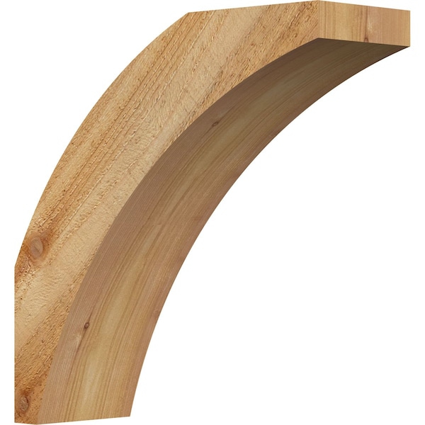 Ekena Millwork 4"W x 12"D x 12"H Thorton Rough Sawn Knee Brace, Western Red Cedar BRC04X12X12THR00RWR - main